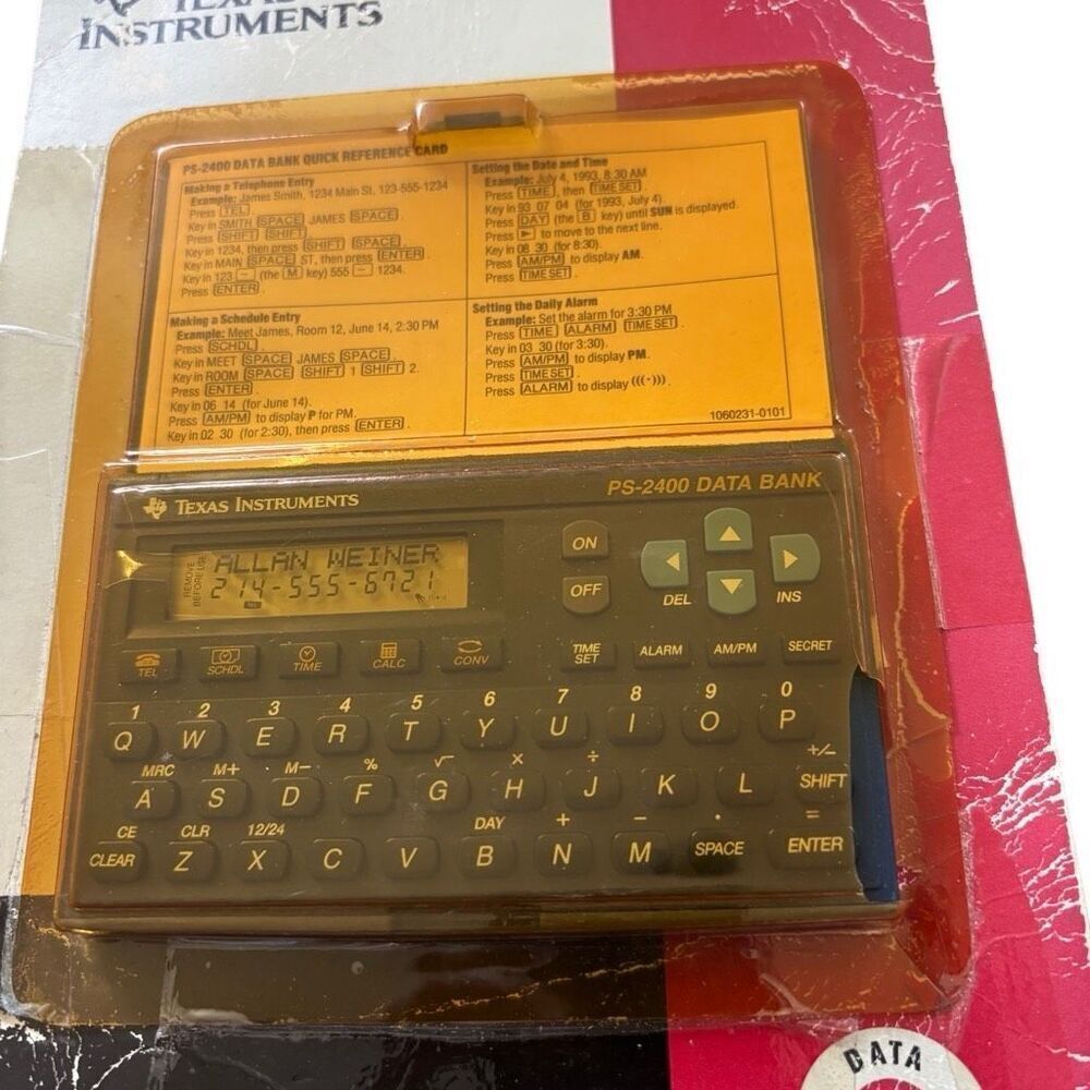 Texas Instruments PS-2400 Data Bank *New, Read* - Picture 3 of 5